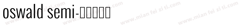 oswald semi字体转换